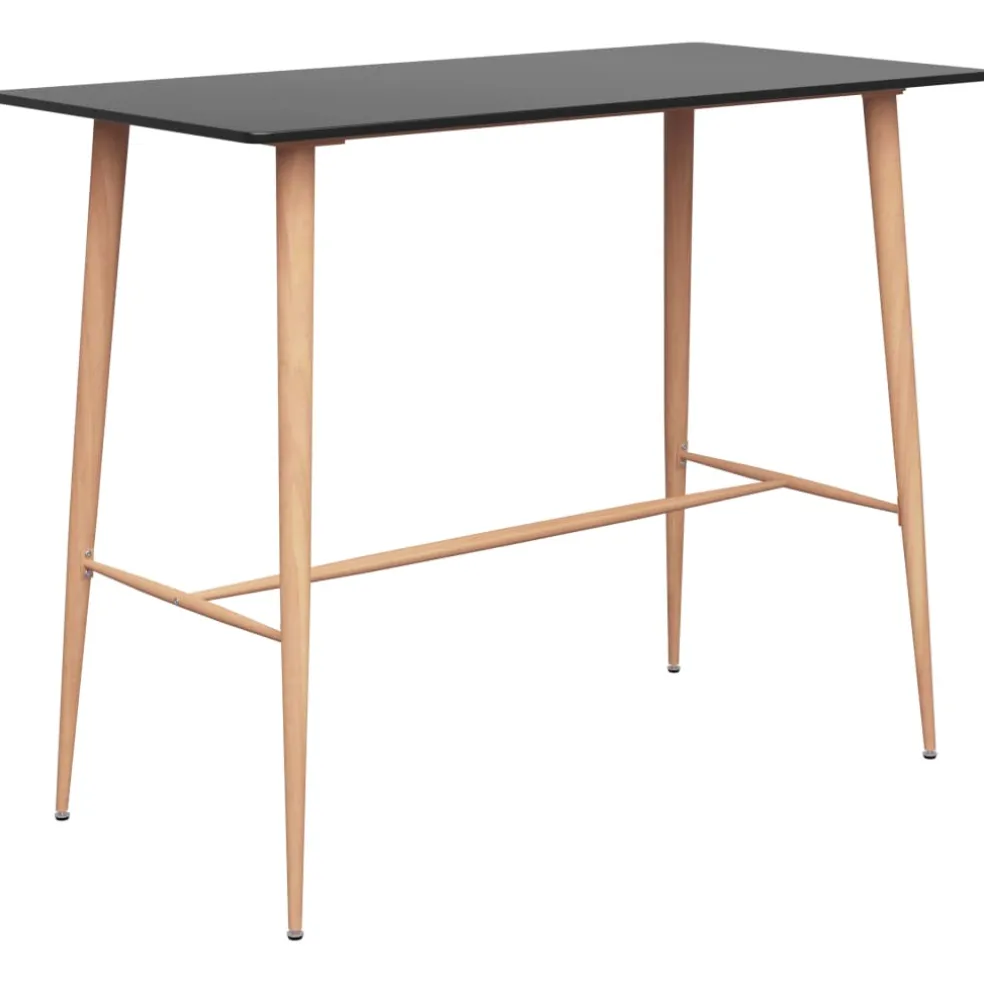vidaXL 5-delige Barset zwart en wit