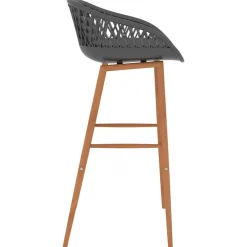 vidaXL 5-delige Barset zwart en wit