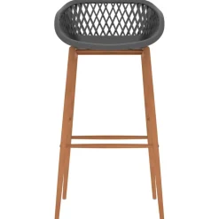 vidaXL 5-delige Barset zwart en wit