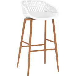vidaXL 5-delige Barset zwart en wit