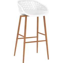 vidaXL 5-delige Barset zwart en wit