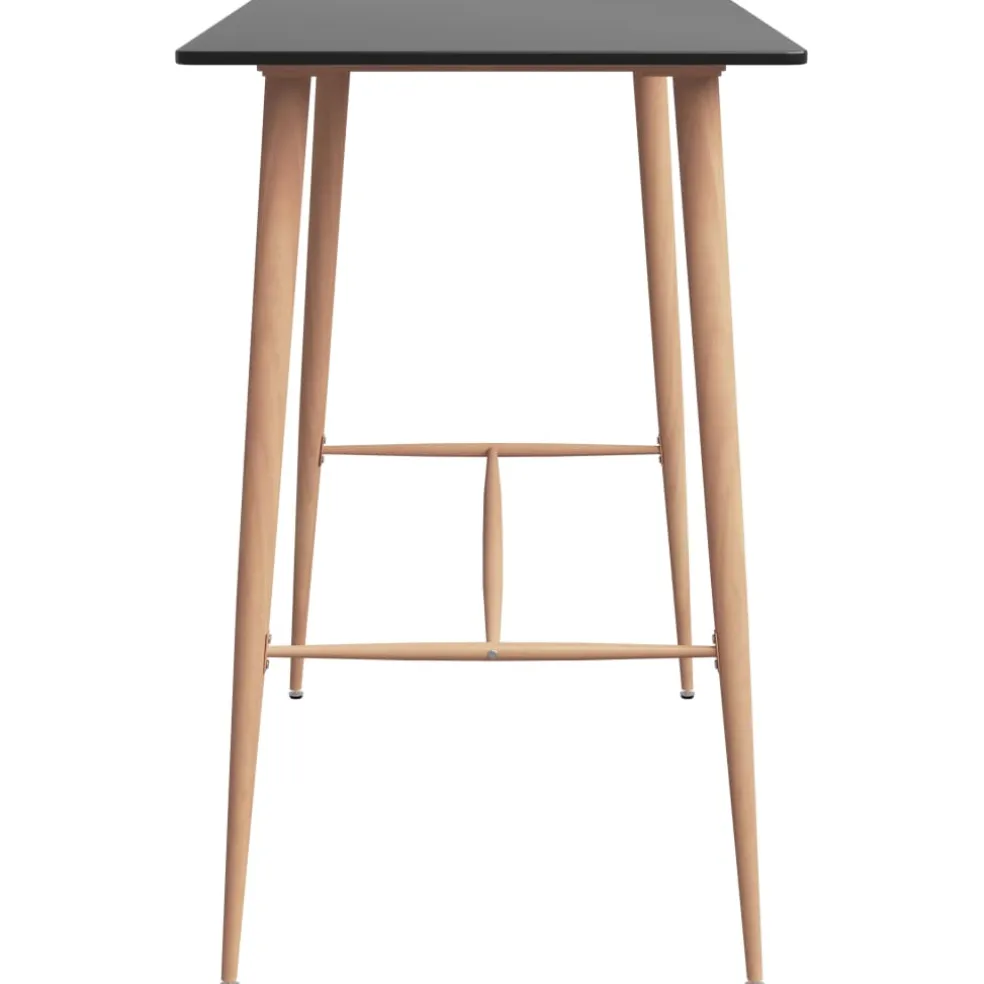 vidaXL 5-delige Barset zwart en wit