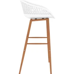 vidaXL 5-delige Barset zwart en wit