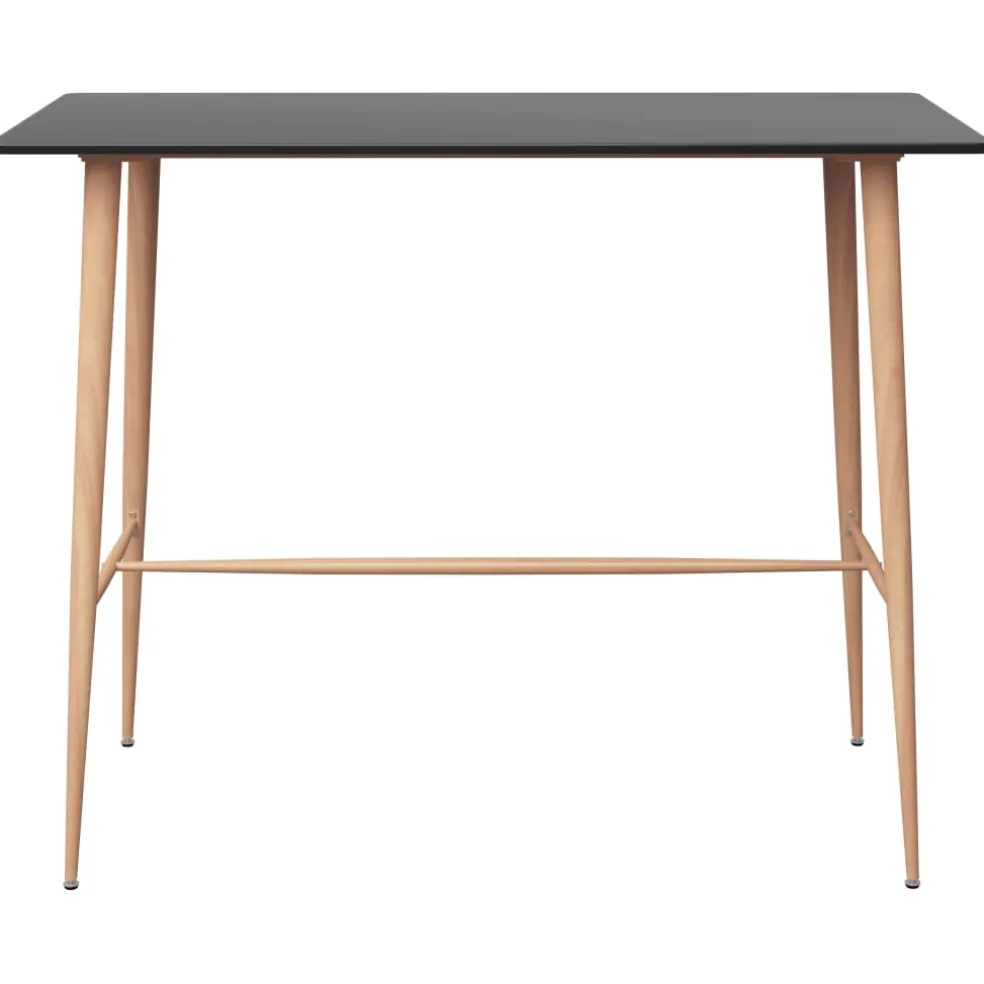 vidaXL 5-delige Barset zwart en wit