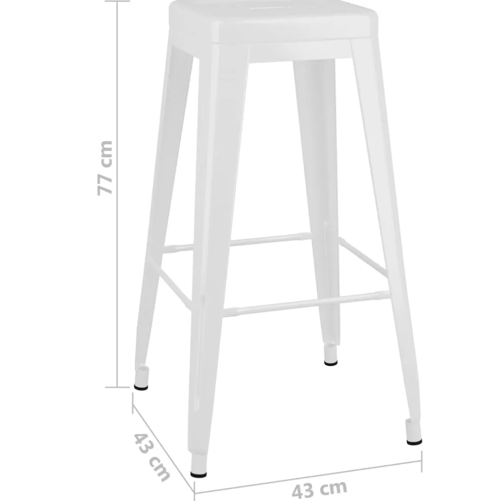 vidaXL 5-delige Barset zwart en wit