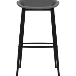 vidaXL 5-delige Barset zwart en grijs