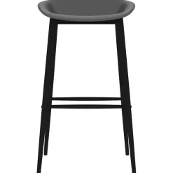 vidaXL 5-delige Barset zwart en grijs