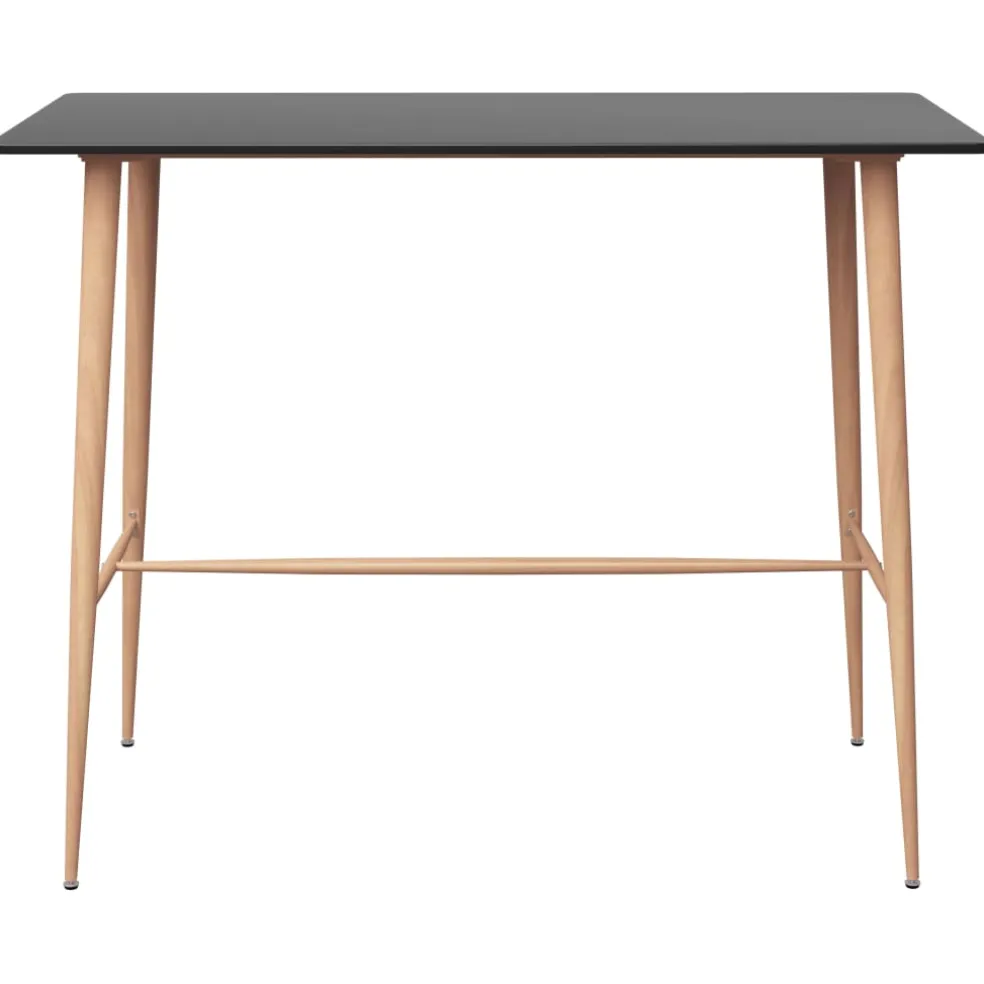 vidaXL 5-delige Barset zwart en wit