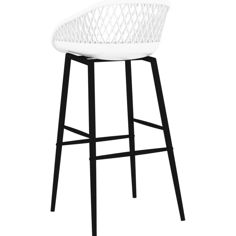 vidaXL 5-delige Barset zwart en wit