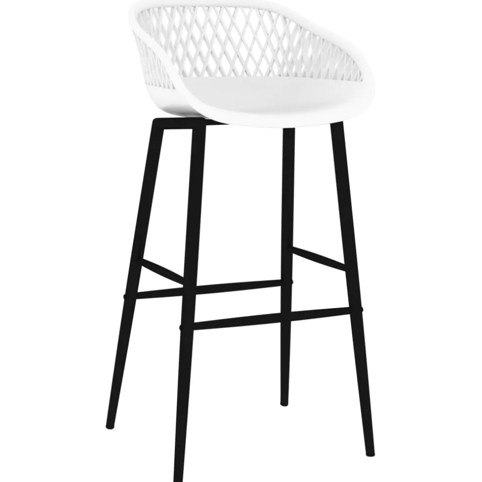 vidaXL 5-delige Barset zwart en wit