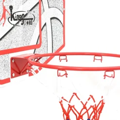 vidaXL 5-delige Basketbalset wandmontage 66x44,5 cm