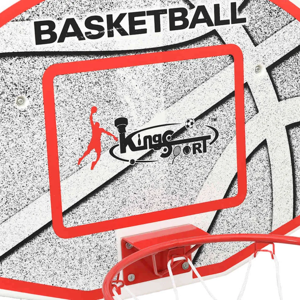 vidaXL 5-delige Basketbalset wandmontage 66x44,5 cm