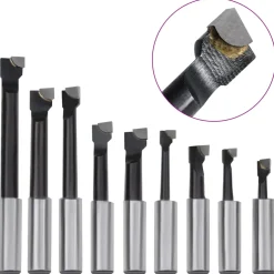 vidaXL 15-delige Boorgereedschapsset met MT2-F1-12 boorkop 50 mm