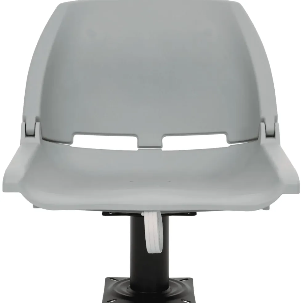 vidaXL 2-delige Bootstoelenset inklapbaar 48x51x41 cm grijs