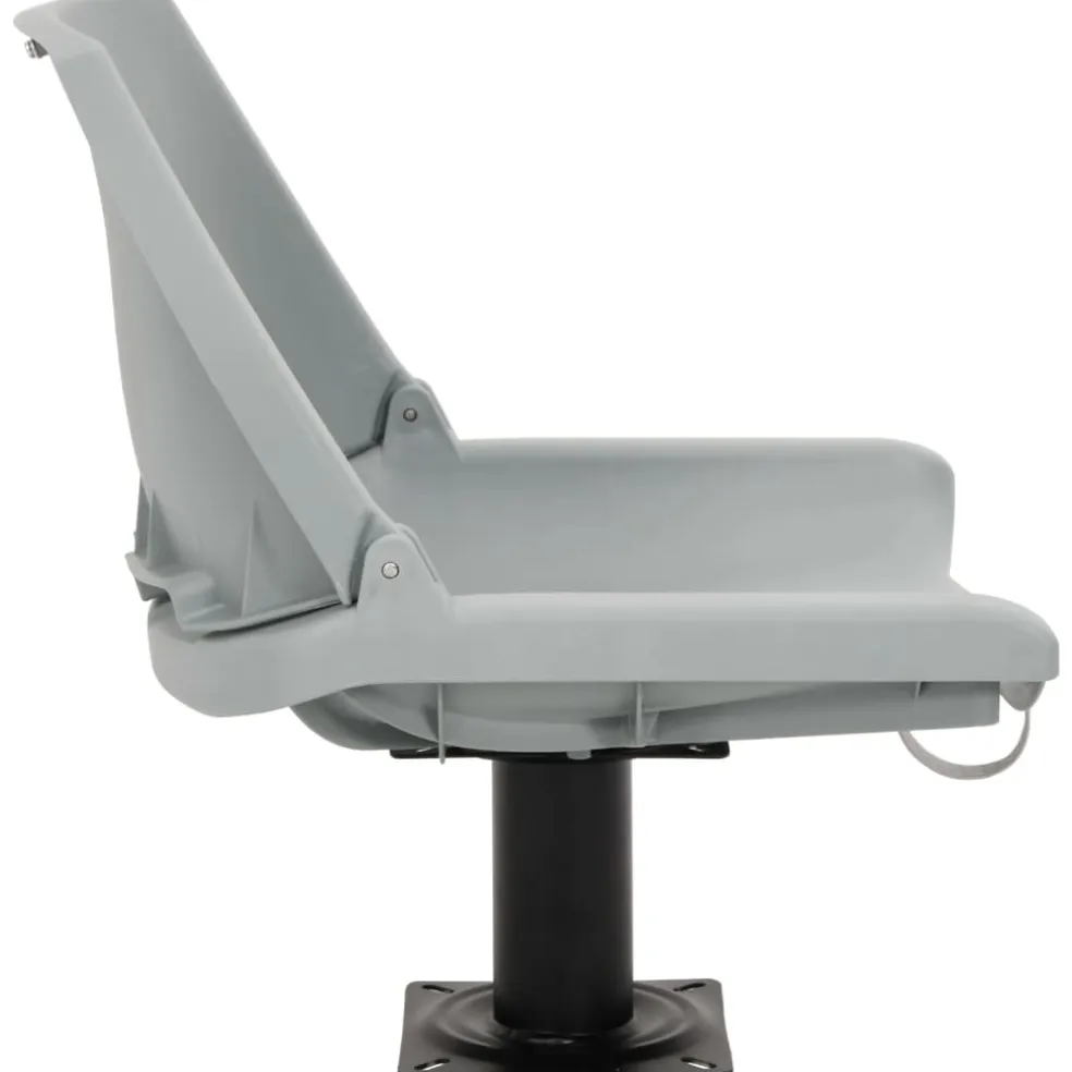 vidaXL 2-delige Bootstoelenset inklapbaar 48x51x41 cm grijs