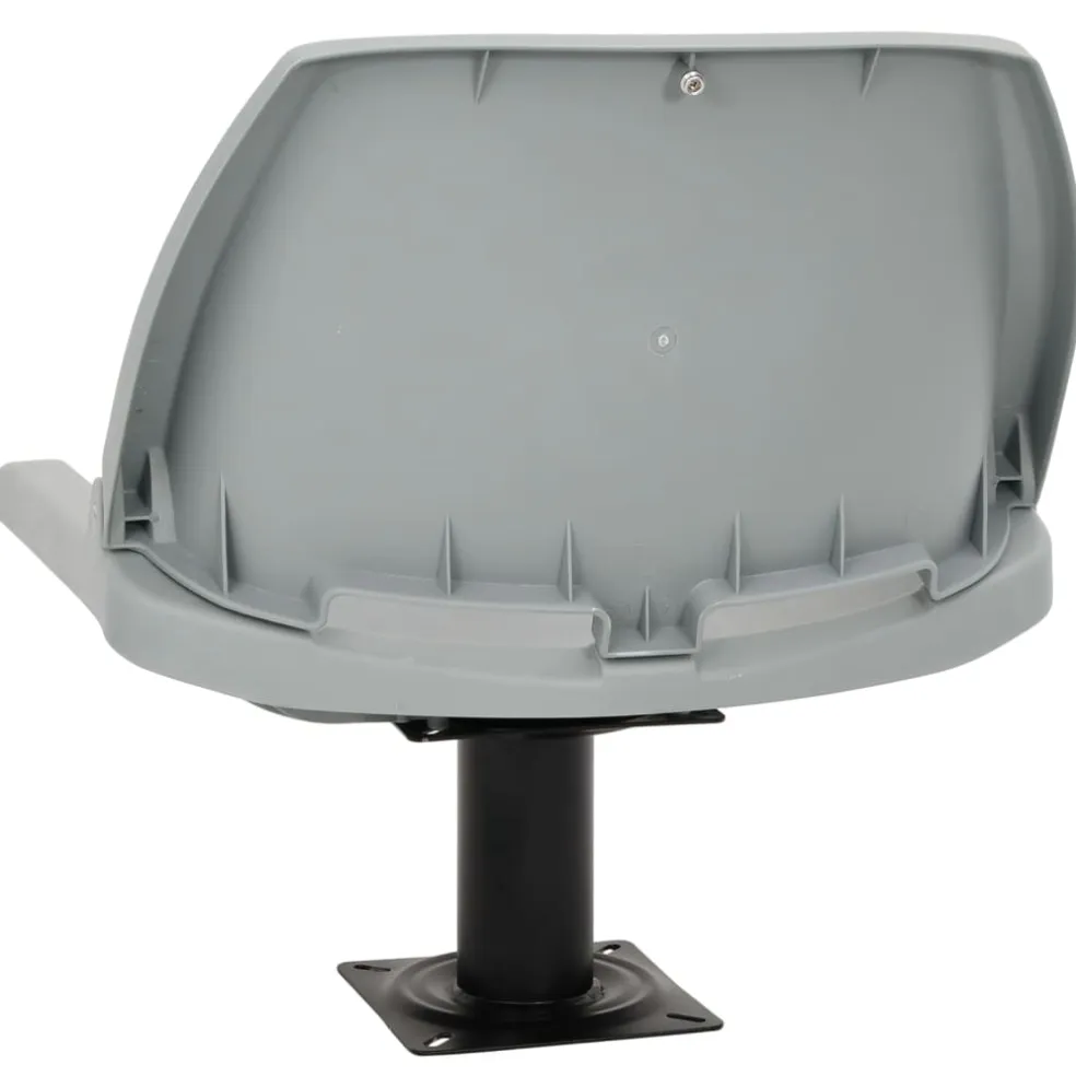 vidaXL 2-delige Bootstoelenset inklapbaar 48x51x41 cm grijs
