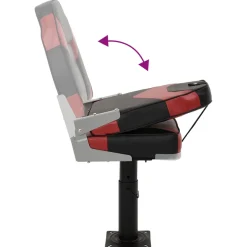 vidaXL 2-delige Bootstoelenset met hoge rugleuning inklapbaar