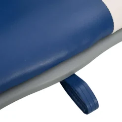 vidaXL 2-delige Bootstoelenset inklapbaar 48x51x41 cm blauw en wit