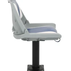 vidaXL 2-delige Bootstoelenset inklapbaar 48x51x41 cm blauw en wit