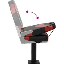 vidaXL 2-delige Bootstoelenset met hoge rugleuning inklapbaar
