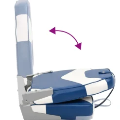 vidaXL 2-delige Bootstoelenset met hoge rugleuning inklapbaar