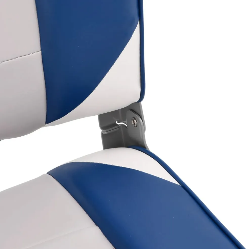 vidaXL 2-delige Bootstoelenset met hoge rugleuning inklapbaar