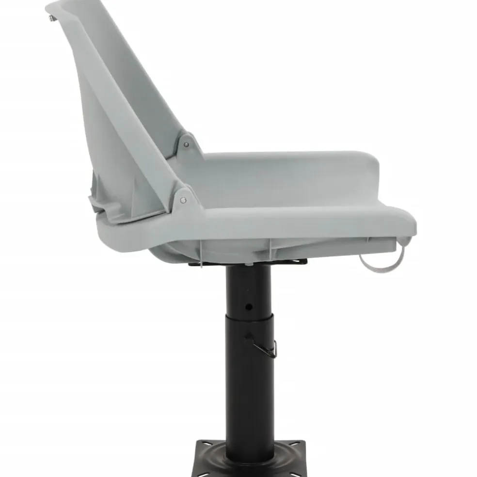 vidaXL 2-delige Bootstoelenset inklapbaar 48x51x41 cm grijs