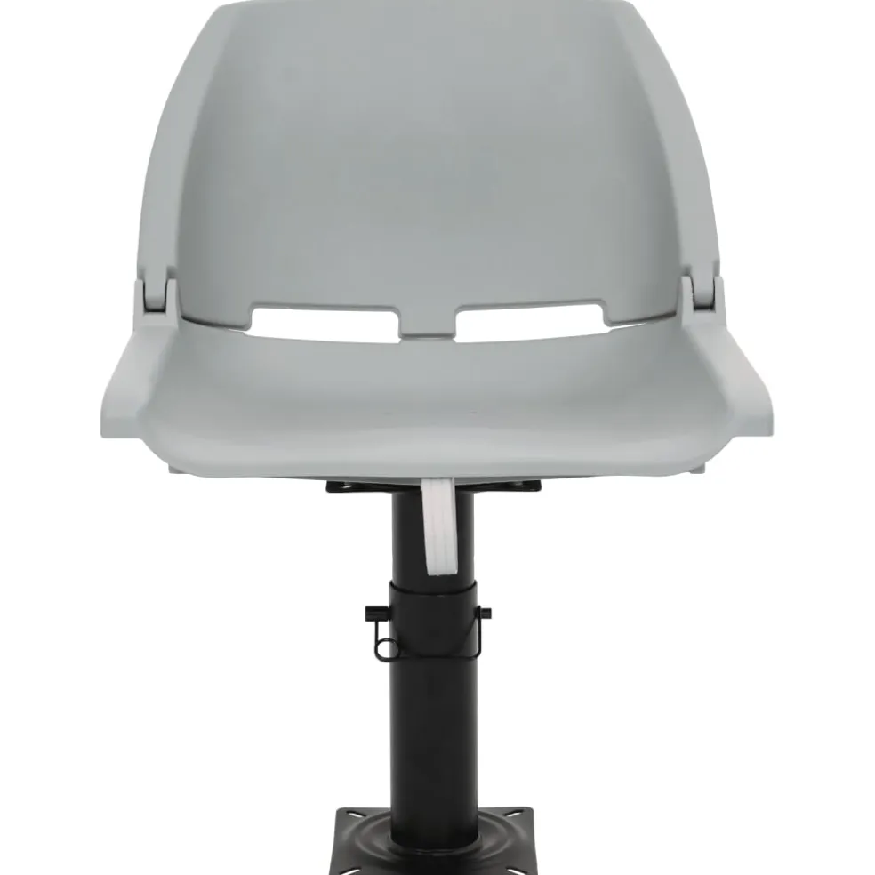 vidaXL 2-delige Bootstoelenset inklapbaar 48x51x41 cm grijs