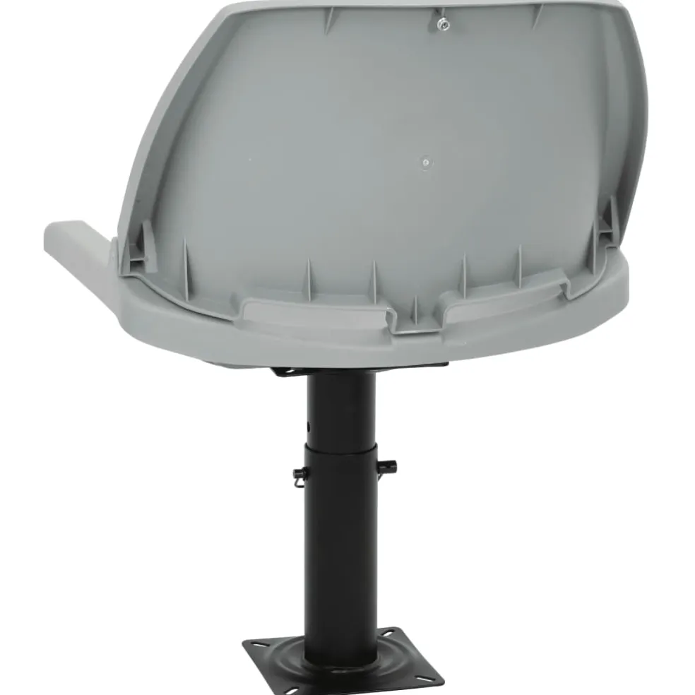 vidaXL 2-delige Bootstoelenset inklapbaar 48x51x41 cm grijs