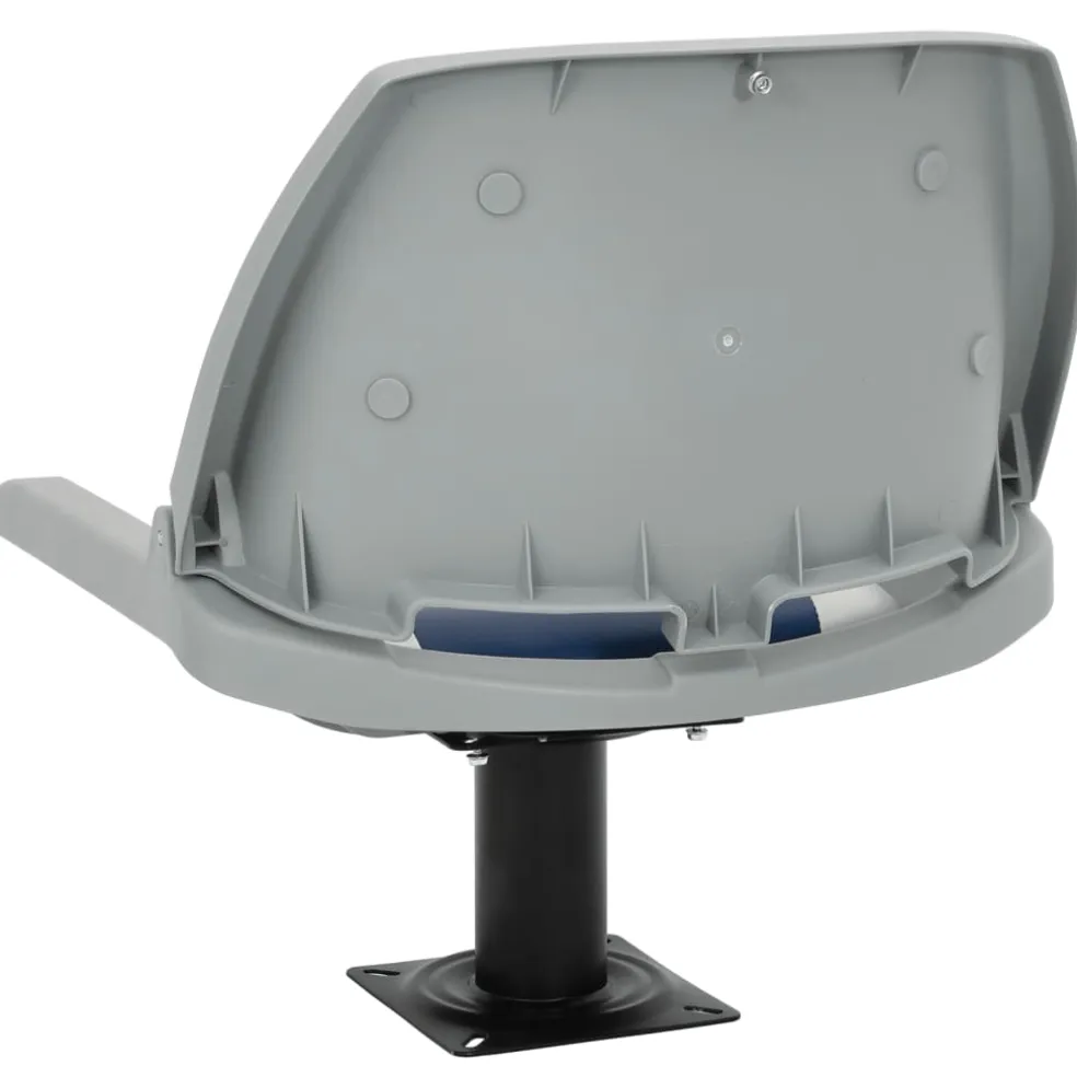 vidaXL 2-delige Bootstoelenset inklapbaar 48x51x41 cm blauw en wit