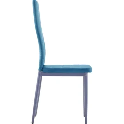 vidaXL 5-delige Eethoek blauw