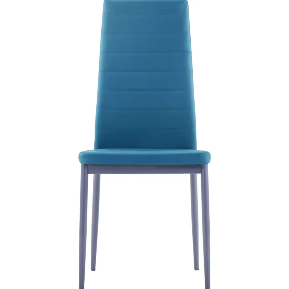 vidaXL 5-delige Eethoek blauw