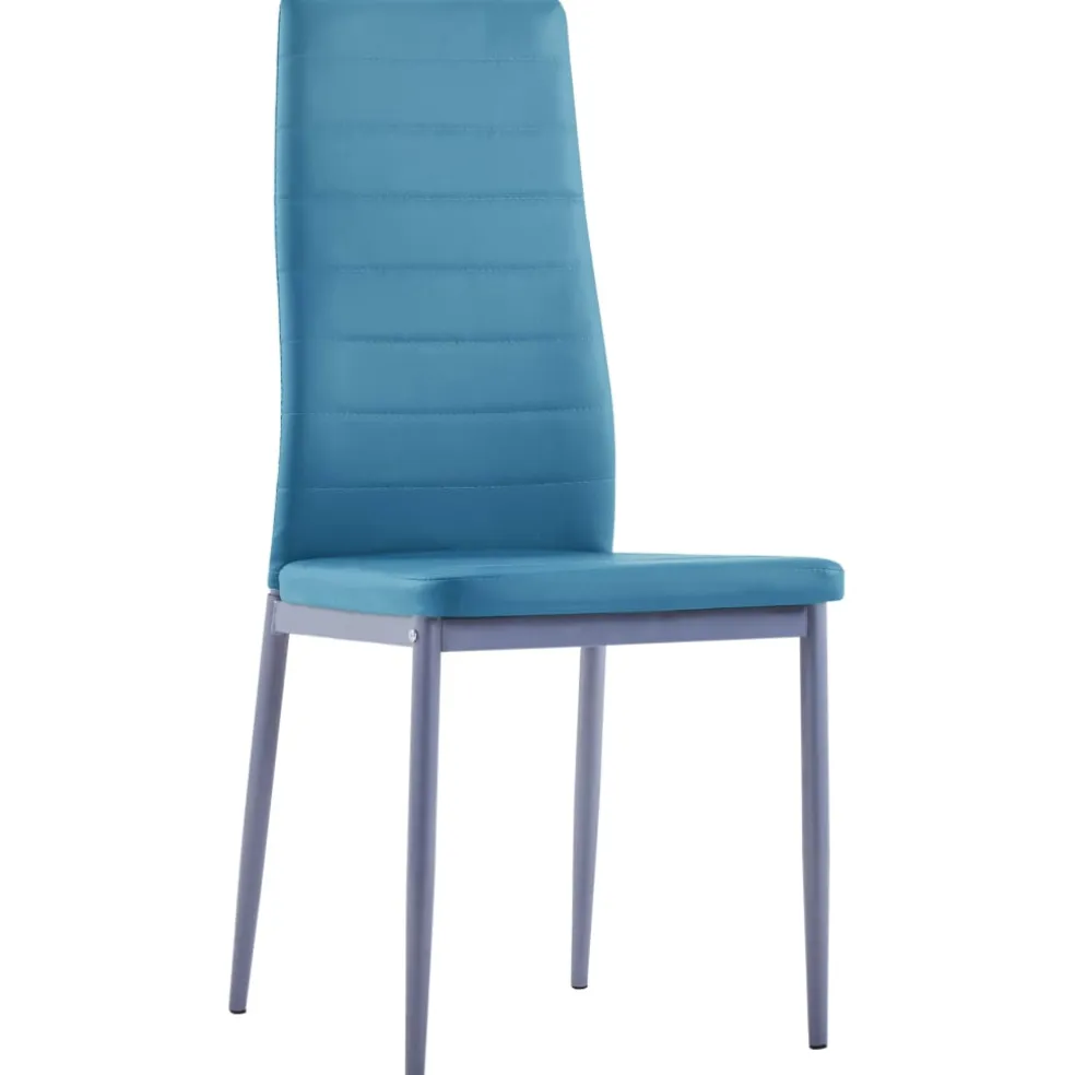 vidaXL 5-delige Eethoek blauw