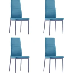 vidaXL 5-delige Eethoek blauw