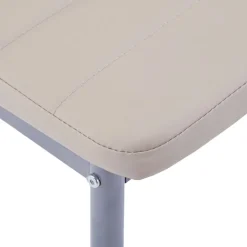 vidaXL 5-delige Eethoek cappuccino