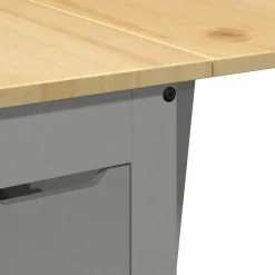 vidaXL 5-delige Eethoek Corona inklapbaar grenenhout grijs