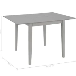 vidaXL 3-delige Eethoek MDF grijs
