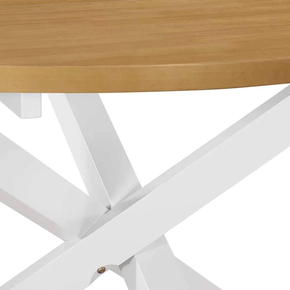 vidaXL 5-delige Eethoek MDF wit