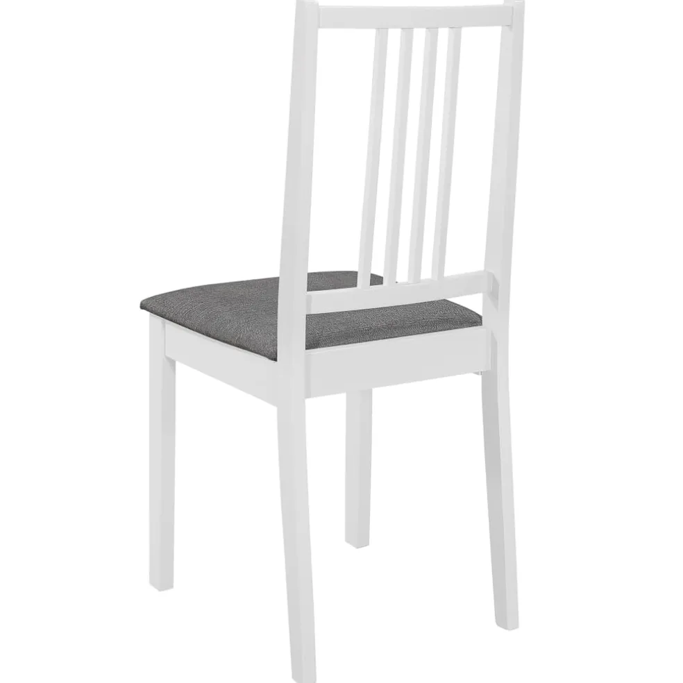 vidaXL 3-delige Eethoek MDF wit