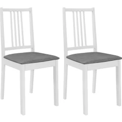 vidaXL 3-delige Eethoek MDF wit
