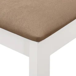 vidaXL 3-delige Eethoek MDF wit
