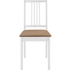 vidaXL 3-delige Eethoek MDF wit