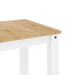 vidaXL 4-delige Eetset Panama massief grenenhout wit