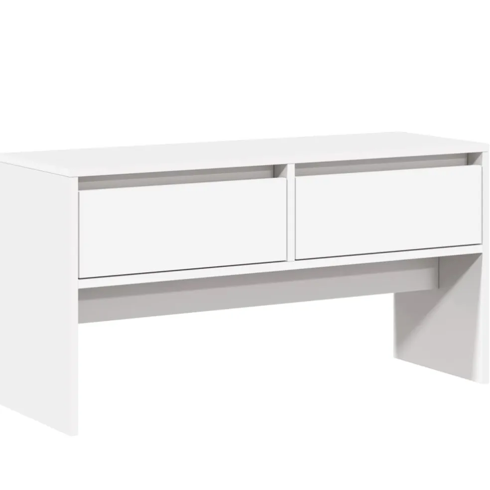 vidaXL 4-delige Garderobe set bewerkt hout wit