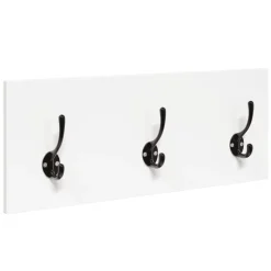 vidaXL 4-delige Garderobe set bewerkt hout wit