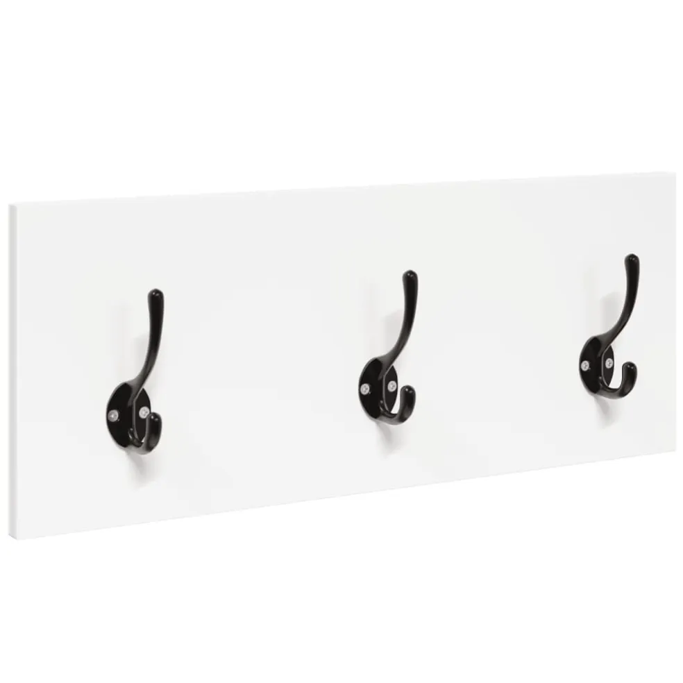 vidaXL 4-delige Garderobe set bewerkt hout wit