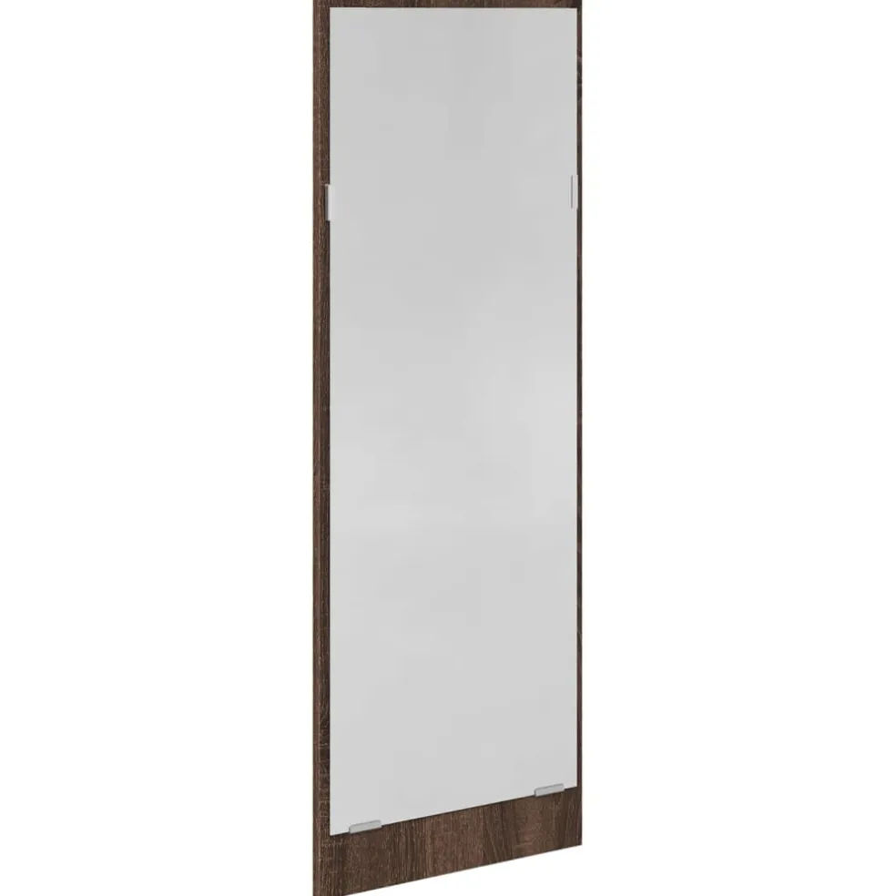 vidaXL 4-delige Garderobe set bewerkt hout bruin eikenkleurig