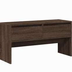 vidaXL 4-delige Garderobe set bewerkt hout bruin eikenkleurig