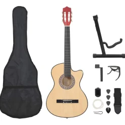 vidaXL 12-delige Gitaarset cutaway met 6 snaren western akoestisch 38