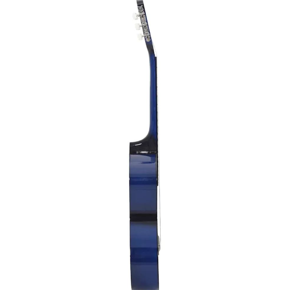 vidaXL 12-delige Gitaarset klassiek beginner 4/4 39" blauw